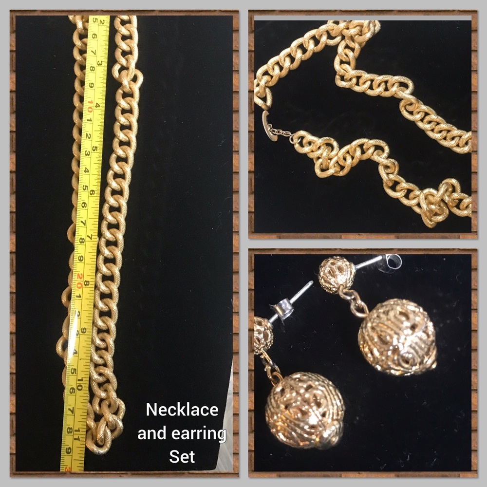 Necklace and earrings set